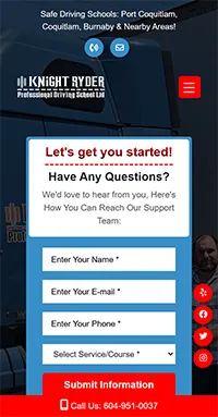 Driving school website
